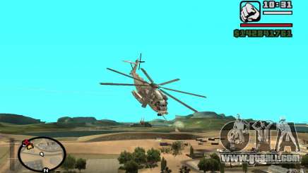 Sikorsky MH-53 with closed hatch for GTA San Andreas