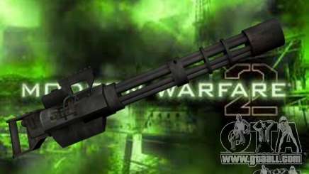 M134 Minigun from CoD: Mw2 for GTA San Andreas