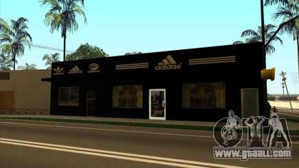 Complete replacement of the Binco store Adidas for GTA San Andreas