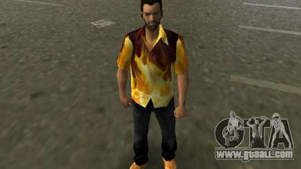 Shirt with flames for GTA Vice City