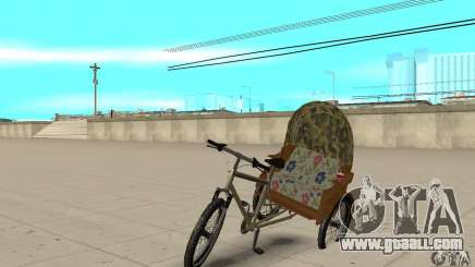 Manual Rickshaw v2 Skin2 for GTA San Andreas