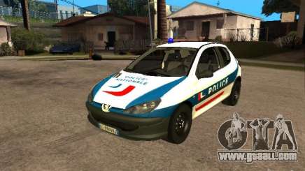 Peugeot 206 Police for GTA San Andreas