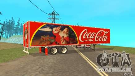The semitrailer to the Peterbilt 379 Custom Coca Cola for GTA San Andreas