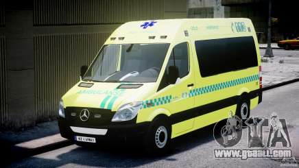 Mercedes-Benz Sprinter PK731 Ambulance [ELS] for GTA 4