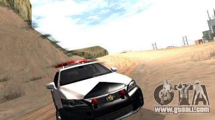 Lexus CT200H Japanese Police for GTA San Andreas