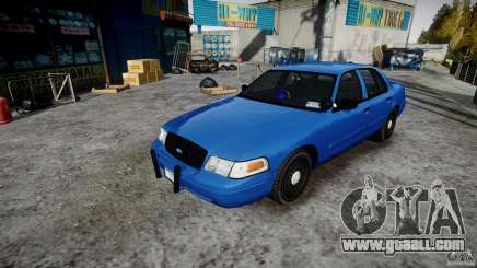 Ford Crown Victoria Detective v4.7 Emerglights blue [ELS] for GTA 4