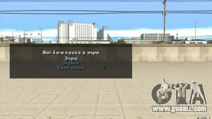 The features in the game for GTA San Andreas