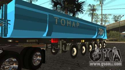 Twelve-wheel semi-trailer-tipper TONAR 95231 for GTA San Andreas