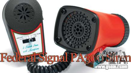 Federal PA300 siren for GTA 4