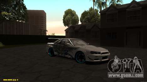 Nissan Skyline GTR 34 CIAY for GTA San Andreas