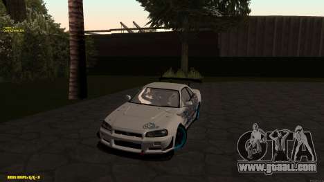 Nissan Skyline GTR 34 CIAY for GTA San Andreas