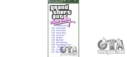 Trainers for GTA Vice City: 8 trainers for GTA Vice City