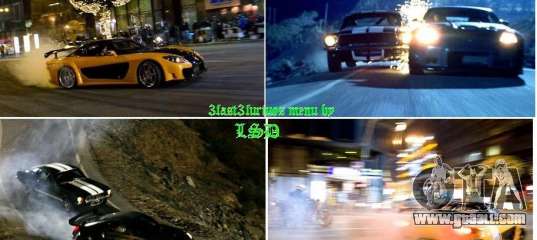 Fast and the furious 3 menu background