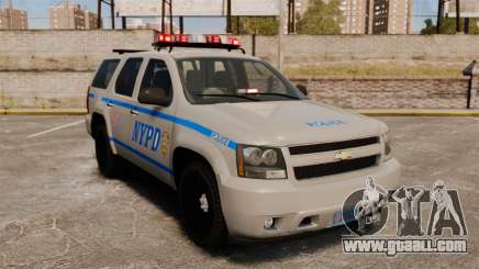 Chevrolet Tahoe 2007 NYPD [ELS] for GTA 4