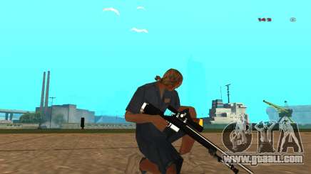 White Chrome Sniper Rifle for GTA San Andreas