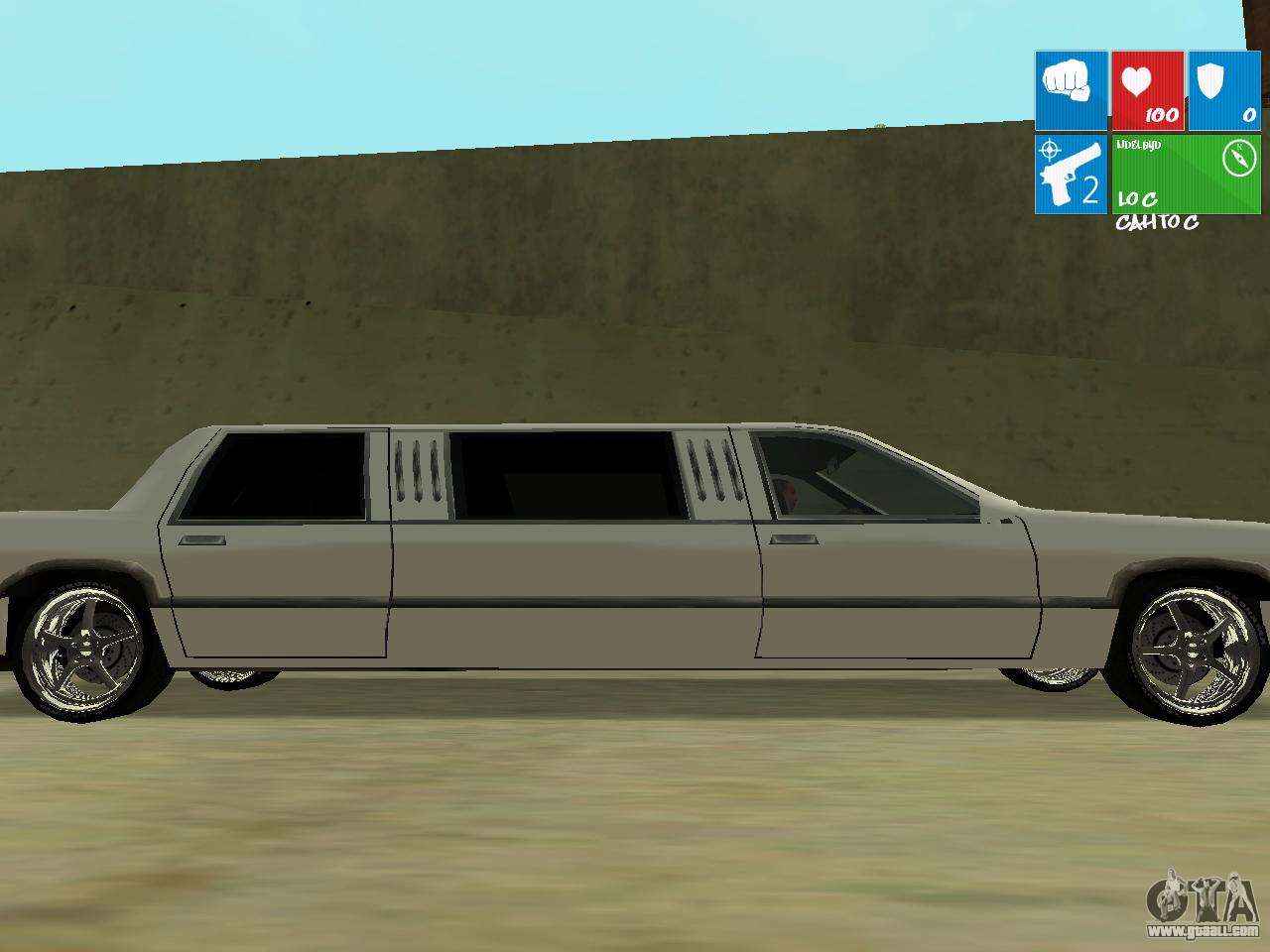 gta sa limousine driver mod