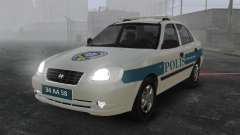 Hyundai Accent Admire Turkish Police [ELS] for GTA 4