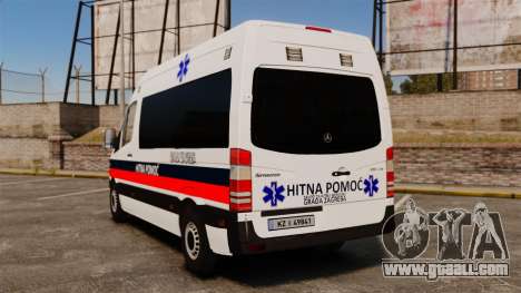 Mercedes-Benz Sprinter Zagreb Ambulance [ELS] for GTA 4