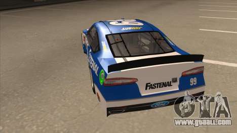 Ford Fusion NASCAR No. 99 Fastenal Aflac Subway for GTA San Andreas