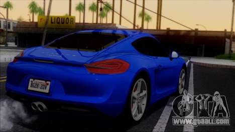 Porsche Cayman S 2014 for GTA San Andreas