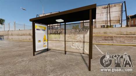 New advertising posters at bus stops for GTA 4