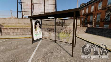 New advertising posters at bus stops for GTA 4