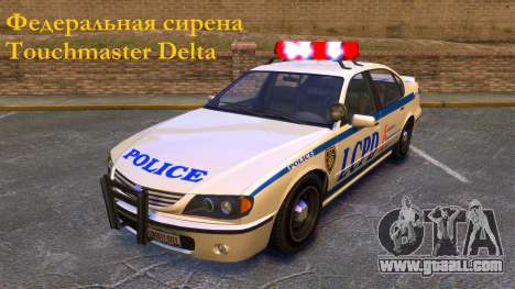 Federal siren Touchmaster Delta for GTA 4