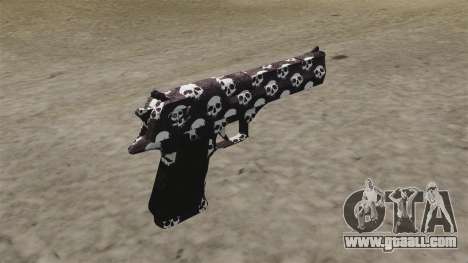Pistol Desert Eagle Skull for GTA 4