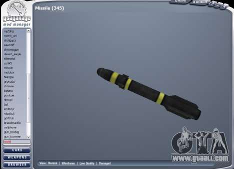 The new missile for GTA San Andreas