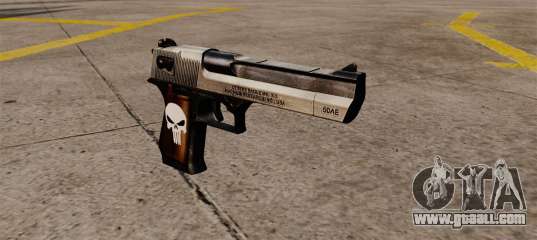 Desert Eagle semi-automatic pistol Punisher for GTA 4