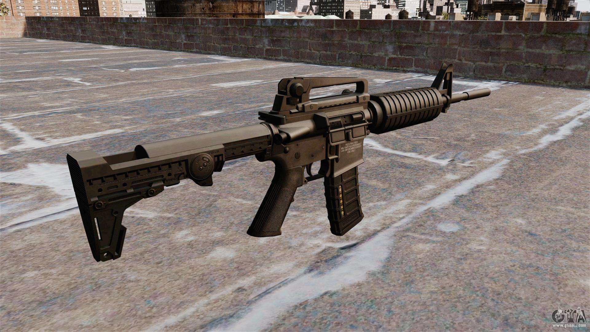 Semi-automatic AR-15 rifle for GTA 4
