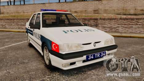 Renault 19 Turkish Police for GTA 4