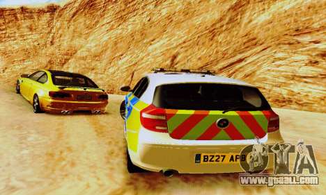 BMW 120i SE Police for GTA San Andreas