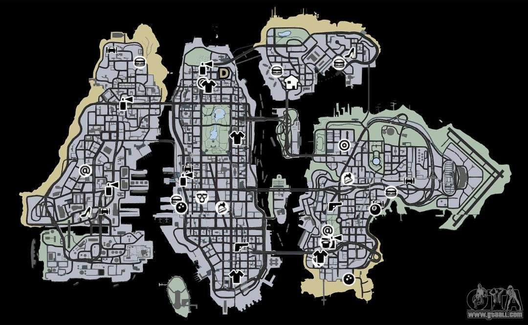 GTA 3's Liberty City Map in GTA 5 