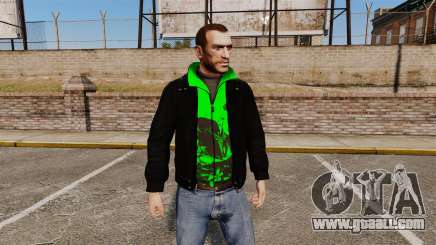 Black jacket with a green Olympic for GTA 4