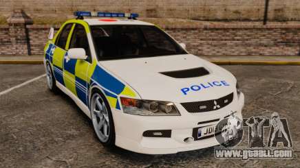 Mitsubishi Lancer Evolution IX Uk Police [ELS] for GTA 4