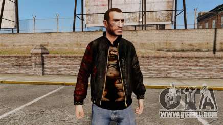 Black jacket made of recycled leather for GTA 4