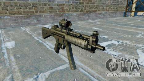Submachine gun MP5 RIS Nom900a for GTA 4