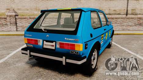 Volkswagen Rabbit GTI 1984 for GTA 4