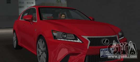 Lexus GS350 F Sport 2013 for GTA Vice City