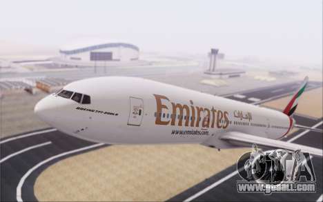 Emirates Airlines 777-200 for GTA San Andreas