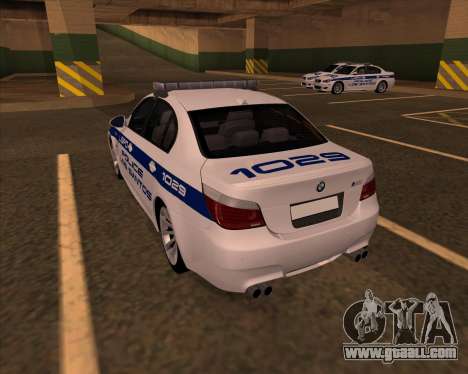 BMW M5 E60 Police LS for GTA San Andreas