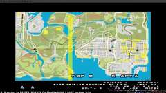 Map in real time for GTA San Andreas