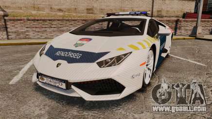 Lamborghini Huracan Hungarian Police [ELS] for GTA 4