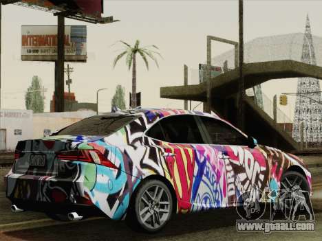 Lexus IS350 FSPORT Stikers Editions 2014 for GTA San Andreas
