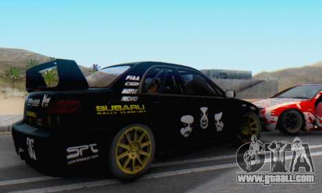 Subaru Impreza WRC STI Black Metal Rally for GTA San Andreas