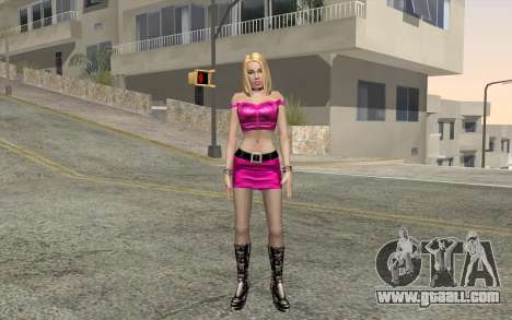 Pink Dressed Girl for GTA San Andreas
