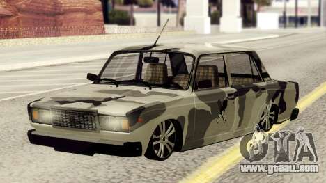 VAZ 2107 in camouflage for GTA San Andreas