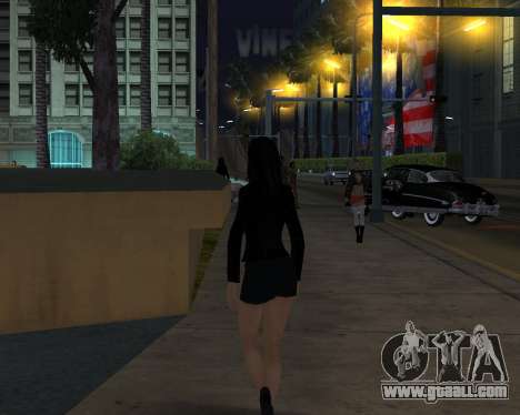 Black Dressed Girl for GTA San Andreas