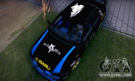 Subaru Impreza WRC STI Black Metal Rally for GTA San Andreas